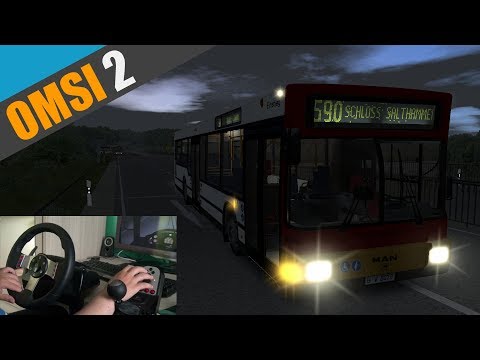 Waldhofen - Bei abendlichem Regen über die Autobahn - MAN NL 202 | Let's Play OMSI 2 #416 [G27]