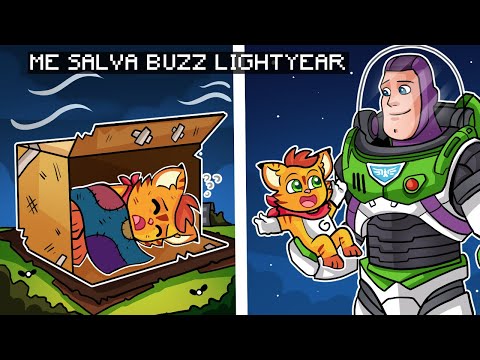 ¡BUZZ LIGHTYEAR ME SALVA EN MINECRAFT! 😁 | SRGATO ES ADOPTADO POR BUZZ LIGHTYEAR LA PELÍCULA