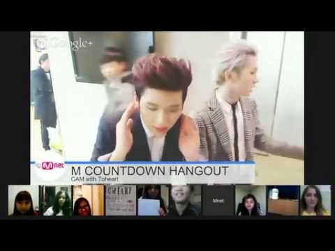 140313 M COUNTDOWN HANGOUT CAM - Toheart