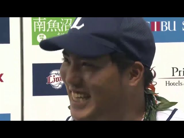 ライオンズ岸投手・山川選手ヒーローインタビュー 2014/9/15 L-E