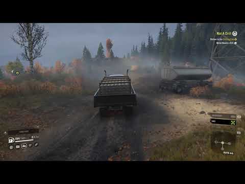 SNOWRUNNER Gameplay Walkthrough - Delivering metal beams to the drilling site - Part 12 (PS4)