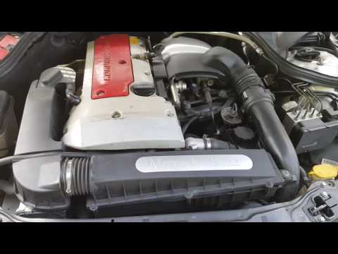 2002 Mercedes C230 Kompressor Engine Test Run Video 103K Miles