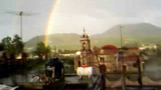 preview picture of video 'Arcoiris doble en una tarde lluviosa en San Miguel Ajusco'