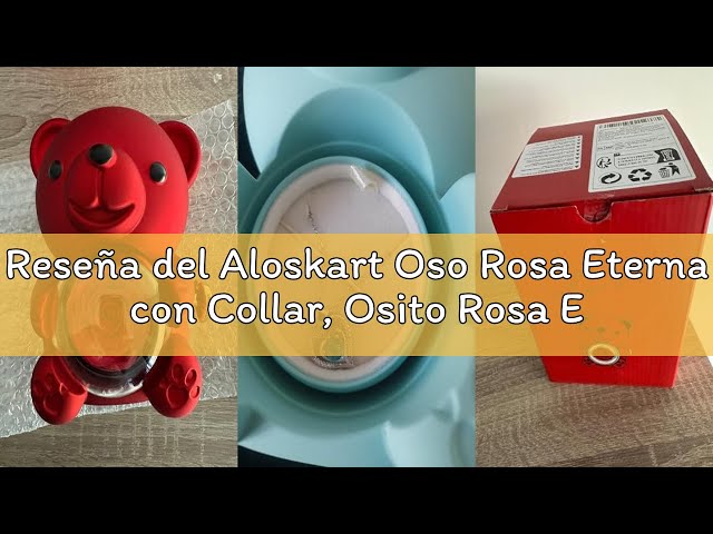 Vídeo relacionado con Aloskart Regalos Originales para Mujer Cumpleaños, Oso Rosa Eterna con Collar, Osito Rosa Eterna con Caja Música Manivela Incorporada, Regalo San Valentin Mujer, Oso Regalo Novia Mama Navidad