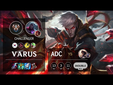 Varus ADC vs Samira - KR Challenger Patch 11.24b
