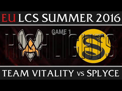 Vitality vs Splyce Highlights, Game 1 EU LCS Week 5 Day 2 Summer 2016 - VIT vs SPY G1