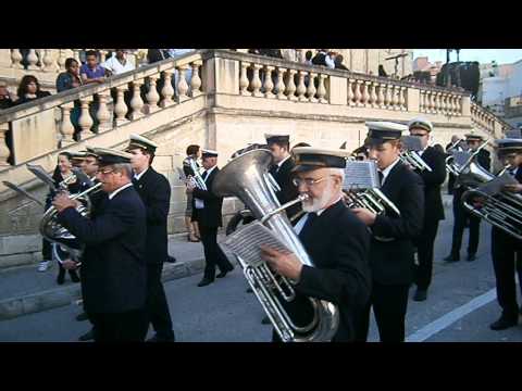 Bormla   Il Banda Cospicuana San Gorg iddoqq Via Dolorosa ta' Mro  Ray Sciberras fil purcissjoni Gimgha Kbira 6 ta' April 2012   malcolm schembri zabbar