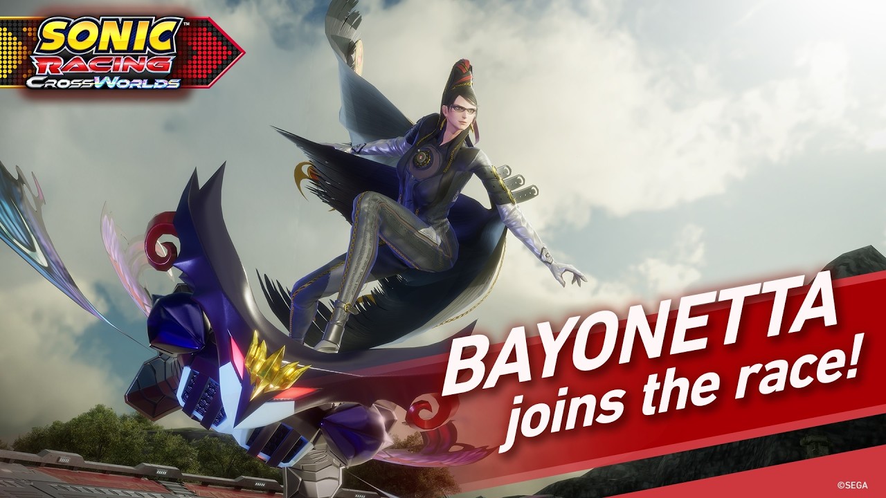 Bayonetta Sonic Racing: bruxa entra de graça no Ano 2 de CrossWorlds