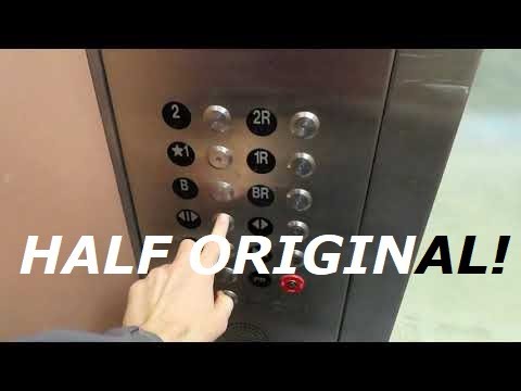 Half modded!  Dover Impulse hydraulic elevator at fmr Nebraska Bookstore UNL