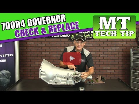 700R4 Governor Check & Replacement