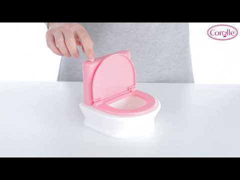 Corolle - Interactive Toilet - Baby Doll Potty with 2 Sounds For Realistic Pretend Play - Fits 14