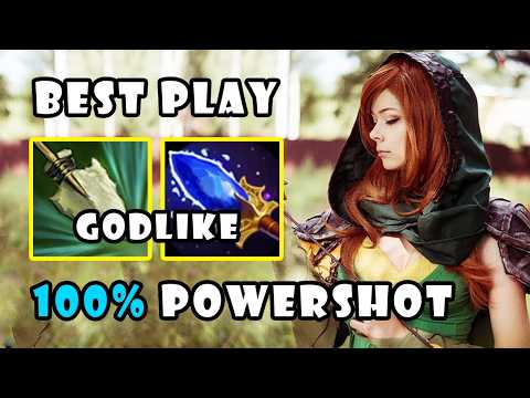 Best Plays Roaming Support Windranger 100% Powershot with GODLIKE Game | Dota 2 Gameplay 7.40