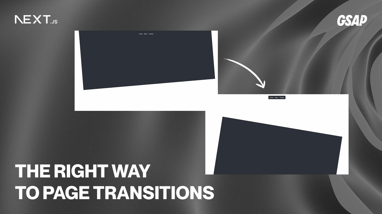 Next.js Page Transitions with GSAP | Awwwards Tutorial