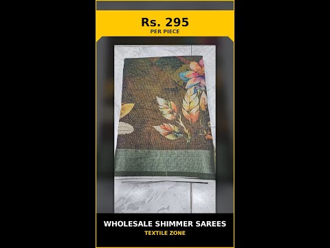Wholesale Shimmer Sarees – product video thumbnail