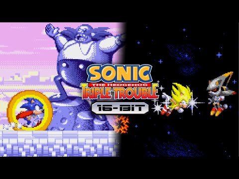 The True Sequel To Sonic 3 & Knuckles - Sonic Triple Trouble 16 Bit Remake Full Playthrough (Sonic)