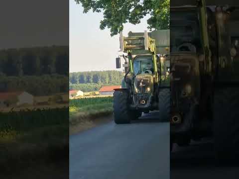 Svoz balíků z louky. #fendt