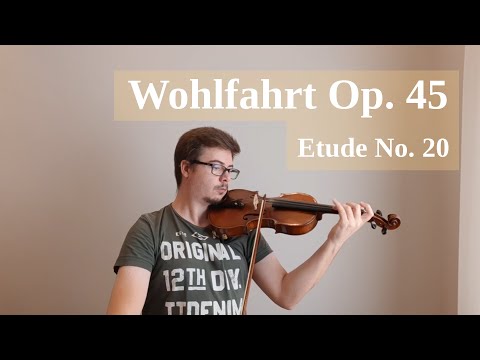 Wohlfahrt: Etude Op. 45 No. 20 in G minor for Violin
