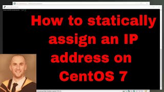 YouTube Thumbnail for CentOS 7 Tutorial: static IP Address CentOS 7