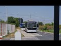 Iulie 2022 Isuzu Cityport IF 58 TCM Pe Linia 476 și Un Tren La Pasaj CFR Chitila