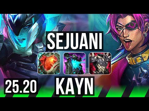 SEJUANI vs KAYN (JGL) | Dominating | KR Master | 25.20