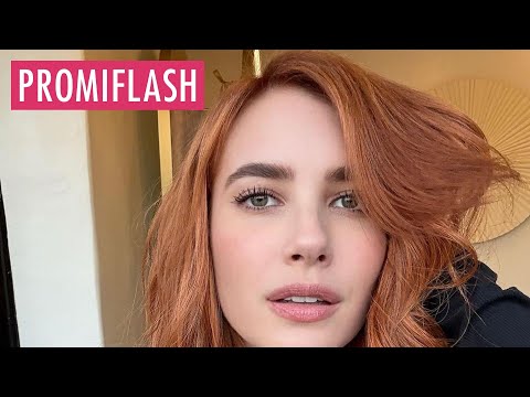 Video Thumbnail: Emma Roberts präsentiert sich mit einer neuen Haarfarbe