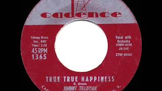 1959 HITS ARCHIVE: True True Happiness - Johnny Tillotson