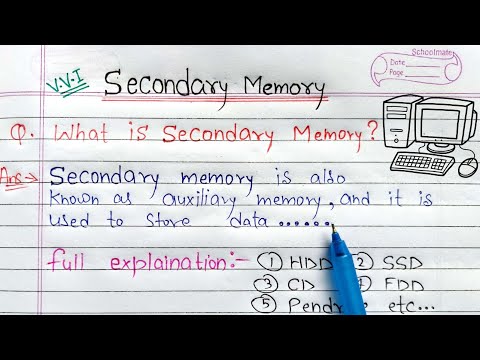 What is Secondary Memory? full Explanation | auxiliary memory क्या है?