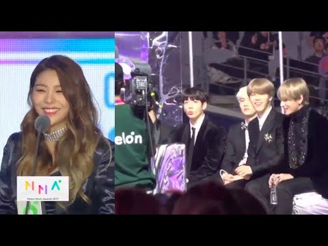 BTS Reaction to Ailee Winning Best OST Award (MMA 2017)
