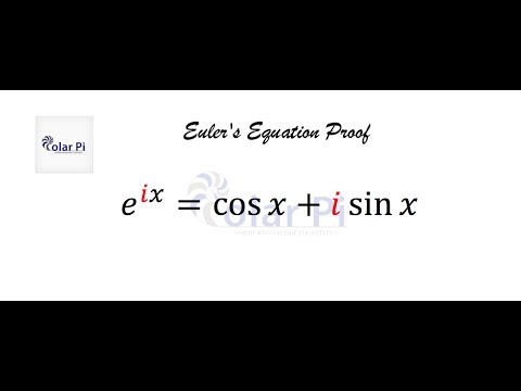 Proof of Euler's Equation - Exp(ix)=Cos(x)+iSin(x) Video