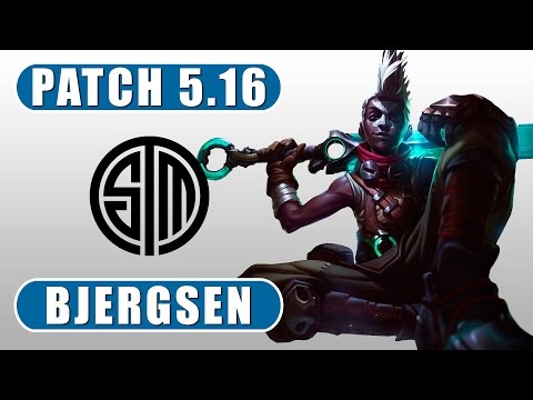 TSM Bjergsen | Ekko vs Yasuo | Mid | Season 5 | Patch 5.16 | Korea SoloQ Replay