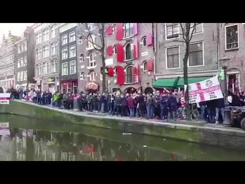England fans singing “10 German Bombers In The Air” in Amsterdam!