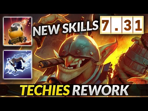 TECHIES REWORK!! NEW SKILLS 7.31 DOTA UPDATE