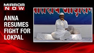 Anna Hazare goes on hunger strike for Lokpal