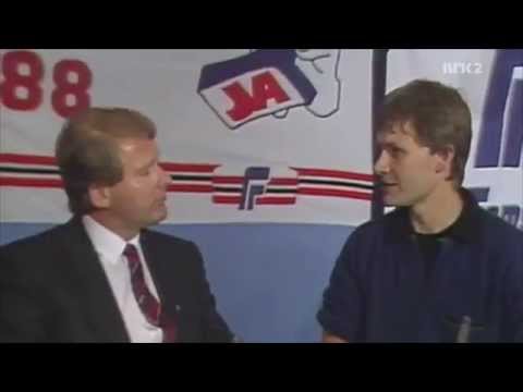Carl I. Hagen gir Erik Solheim en innføring i liberalisme (1987)