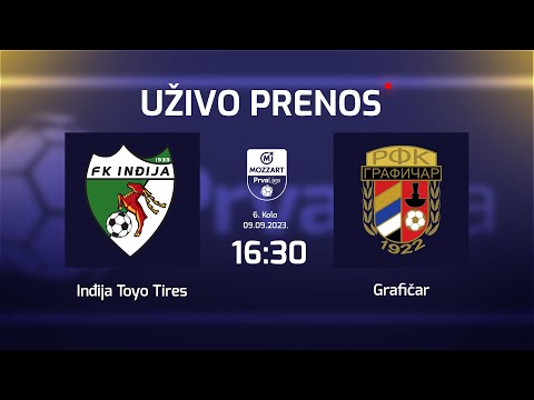 INĐIJA TOYO TIRES - GRAFIČAR Mozzart Bet Prva Liga Srbije 6.Kolo