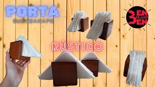 Vídeo de Porta Guardanapo Suporte Papel em Madeira Para Mesa e Balcão