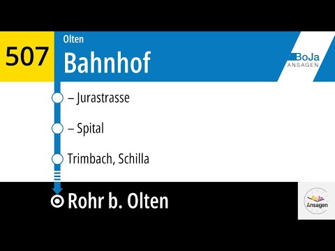 BOGG Ansagen | 507 Olten - Rohr bei Olten | BoJa Ansagen 