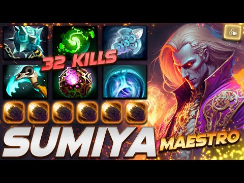 SUMIYA INVOKER 32 KILLS MAESTRO - Dota 2 Pro Gameplay [Watch & Learn]