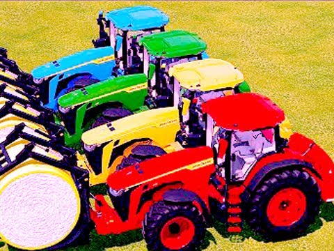 HARVESTING AND LOAD COTTON WITH JOHN DEERE TRACTORS - Farming Simulator 22