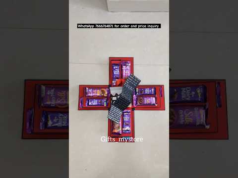 Dairy milk Gift box customised for Happy Valentine's Day 💌🌹♥️#viral#yt#love#gift #shorts#chocolate