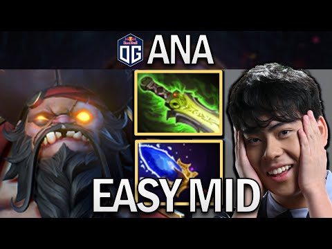 OG.ANA SMURF PUDGE WITH AGHANIMS - EASY MID - DOTA 2 7.31 GAMEPLAY