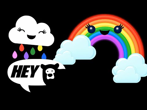Hey Bear Sensory - Rainbow Summertime - Colours, music and fun animation!