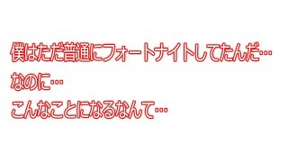 フォートナイトしてただけなのに