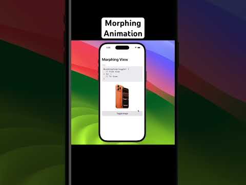 SwiftUI Shape Morphing View | | Metaball Effect | Gooey Effect | #animation #ios #design thumbnail