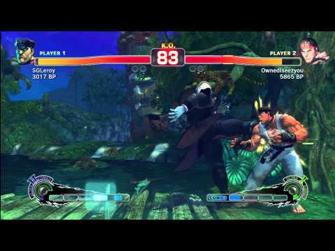SGLeroy [ M.Bison] vs OwnedIseezyou [ Ryu ] SSF4 Online Ranked Matchs True HD - S Series