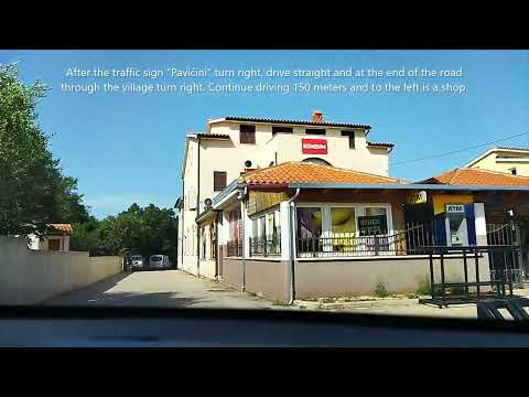 Road from Kavran to the nearest shop Pavičini