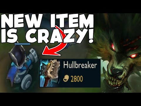 THE NEW ITEM "HULLBREAKER" MAKES SPLIT PUSHING FREELO! - League of Legends