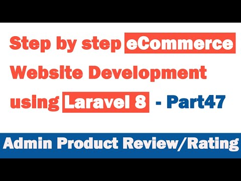 Step by step eCommerce website Development using Laravel 8 Part 1 Introduction