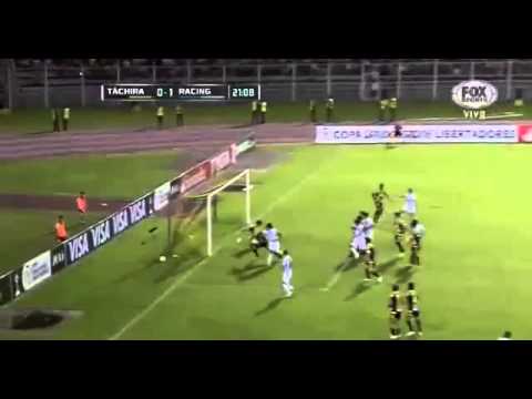 Gol de Luciano Lollo   Deportivo Tachira vs Racing 0 5   Copa Libertadores 2015 12 02 2015