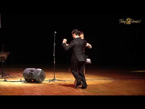  Vanesa Villalba  and  Facundo Piñero  are  dancing  to  a  tango  by  Los reyes del tango  at  TanGO TO Istanbul  in  2019